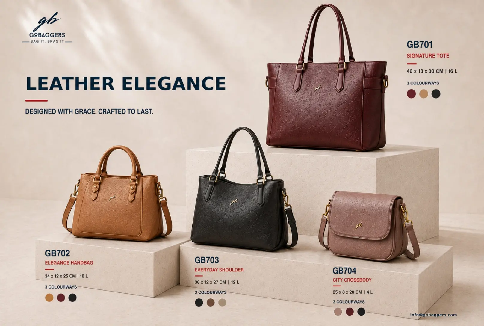 Leather Elegance catalogue page